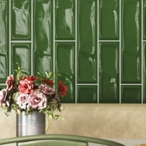 Subway Tiles 75x300mm Aqua Green Glossy