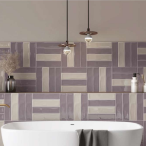 Subway Tiles 75×300mm Coffee & Sage Glossy