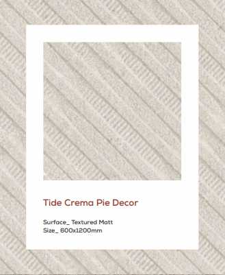 Tide Crema Pie Decor